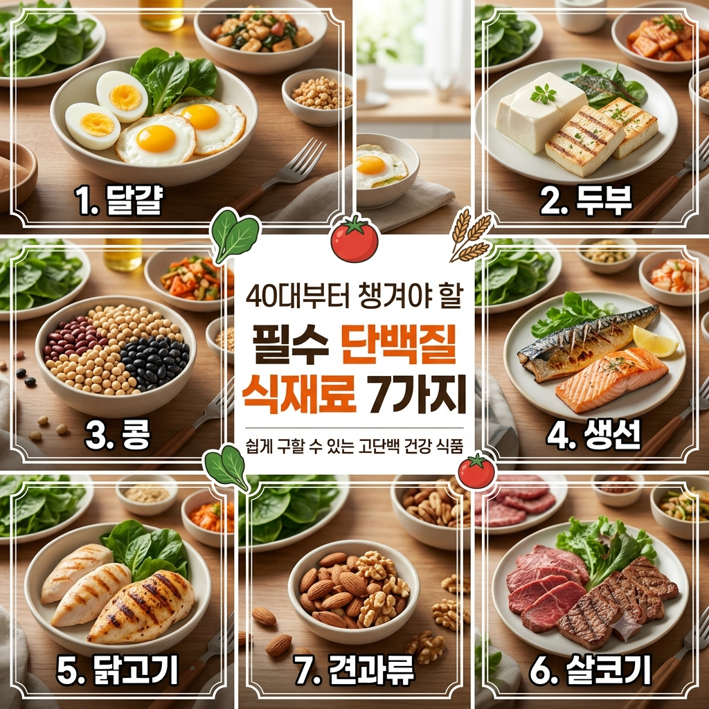 40대필수단백질7가지